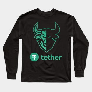 tether coin Crypto coin Crytopcurrency Long Sleeve T-Shirt